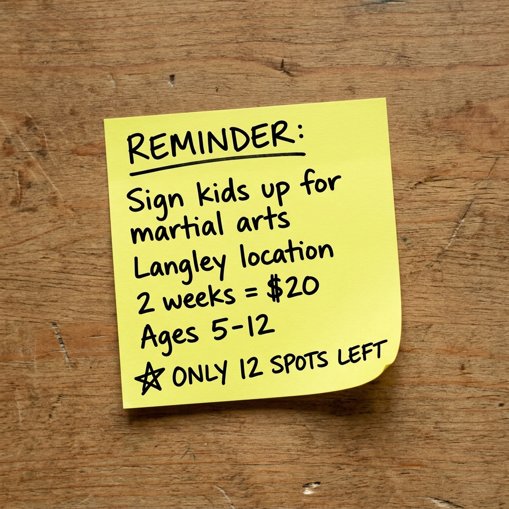 KimNik Karate Academy Facebook ad: Family Martial Arts!