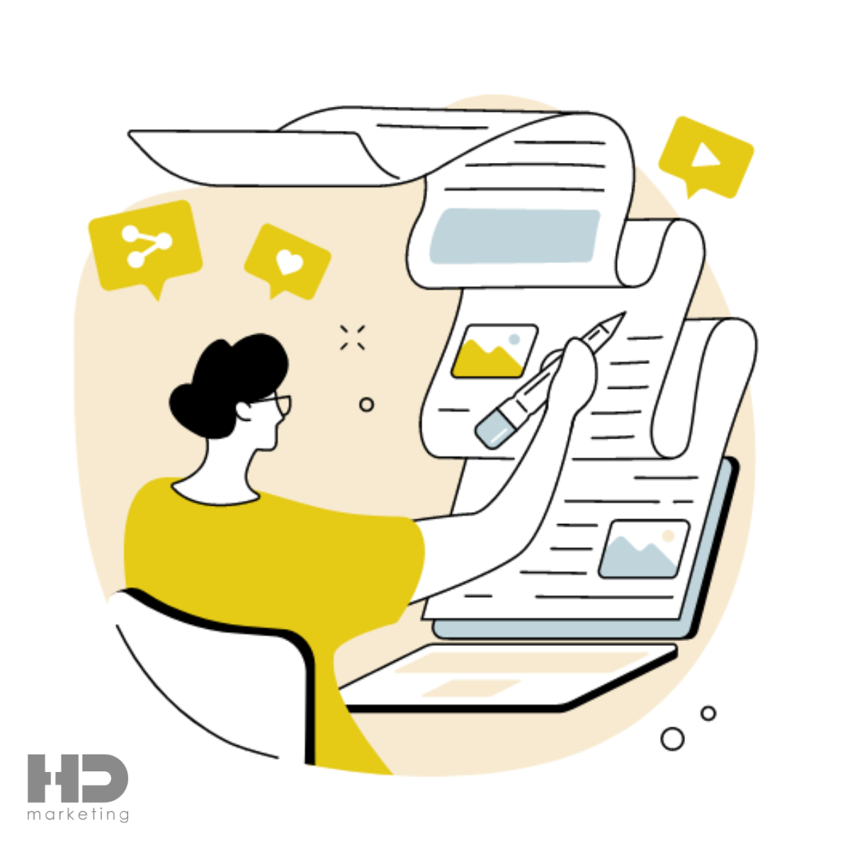 HD marketing Facebook ad