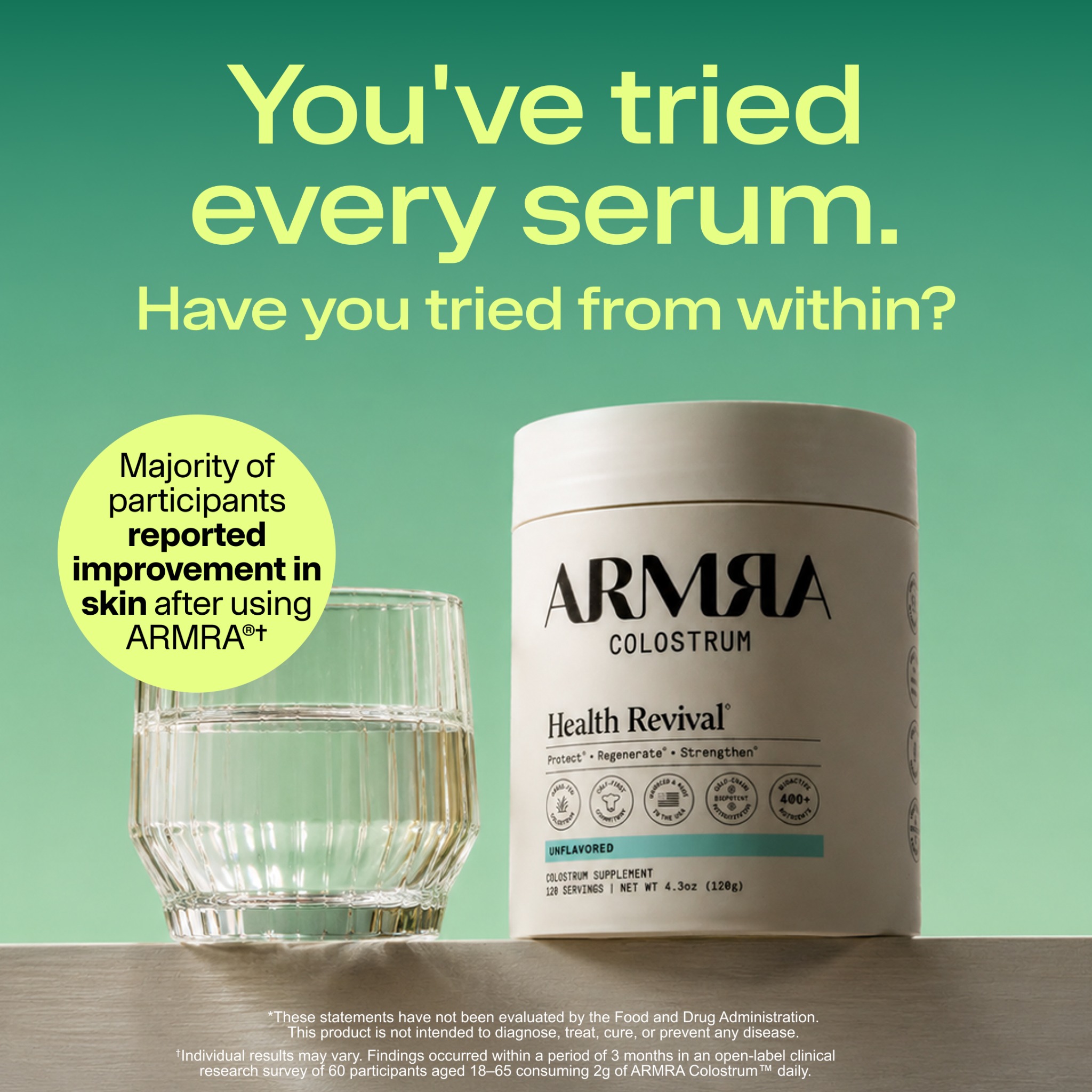 ARMRA Facebook ad