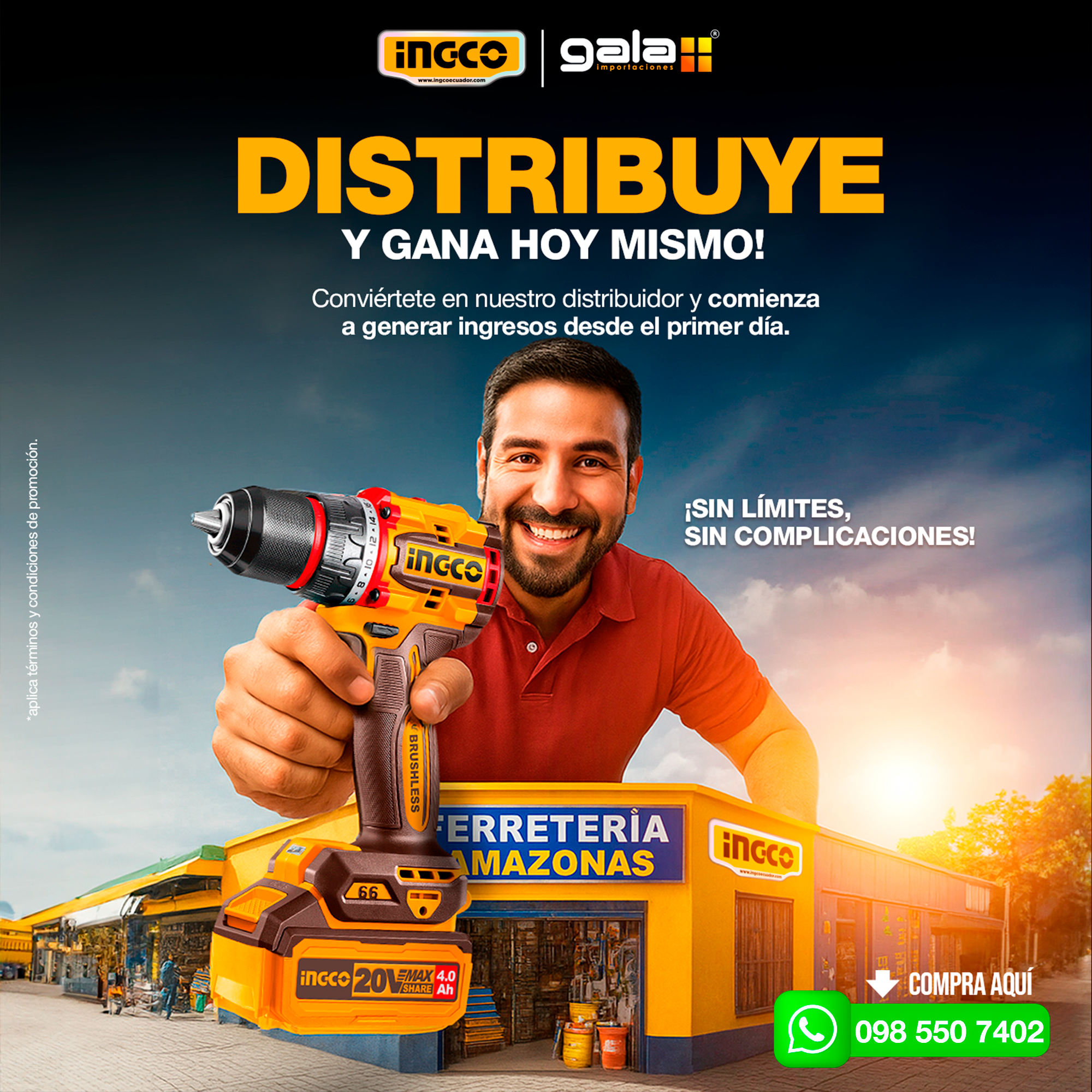 MEGA CASA INGCO Facebook ad: QUIERO DISTRIBUIR YA!