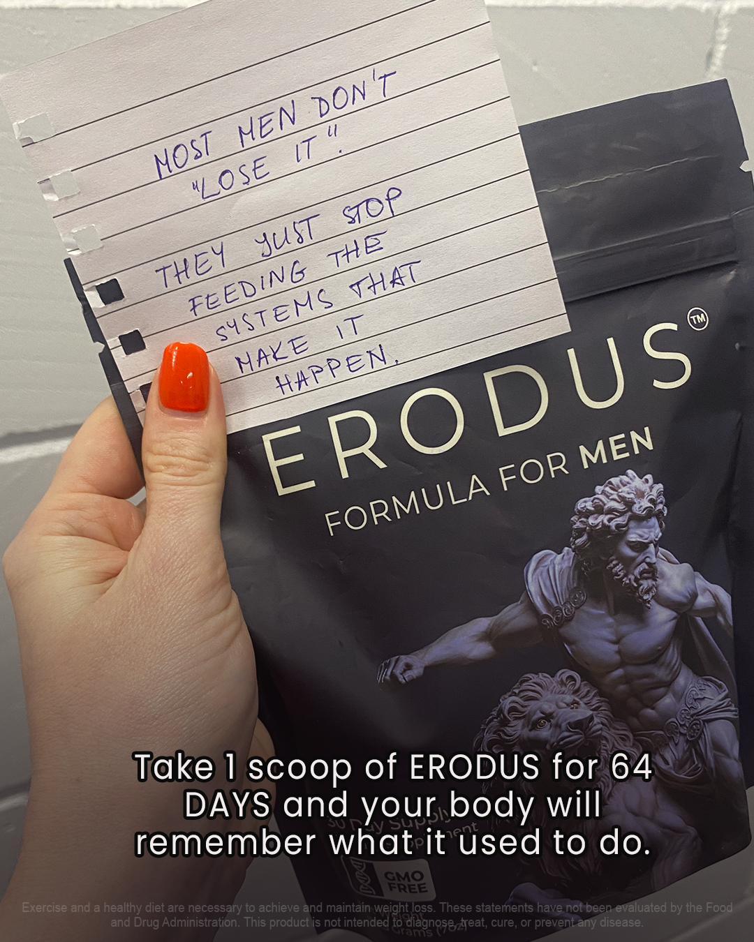Erodus Formula For Men Facebook ad