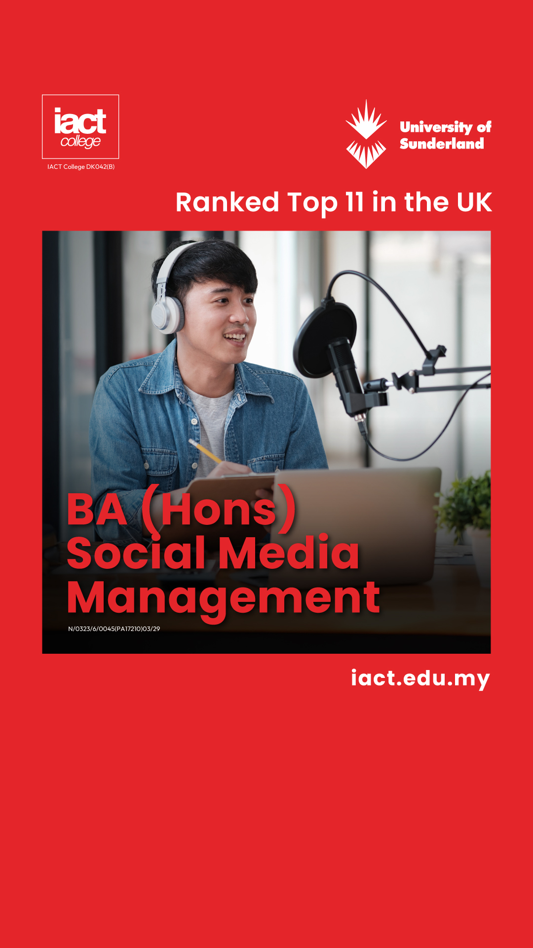 Brickfields Asia College (BAC) Facebook ad from Mar 2, 2026