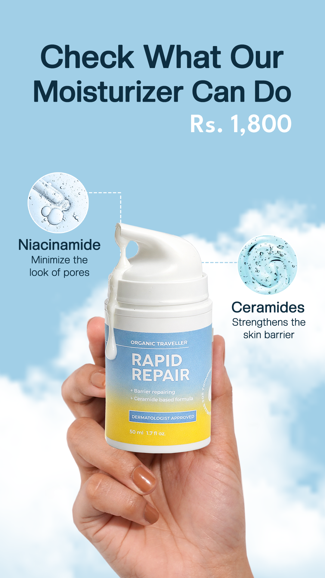 Organic Traveller - Skincare Facebook ad