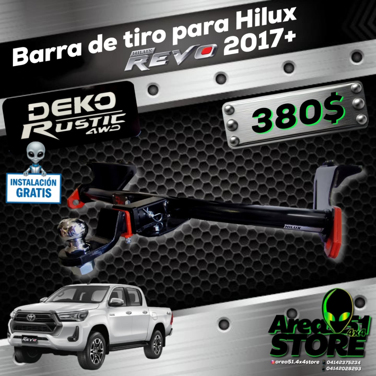 area51_4x4store Facebook ad: Si estas buscando una barra de tiro para…
