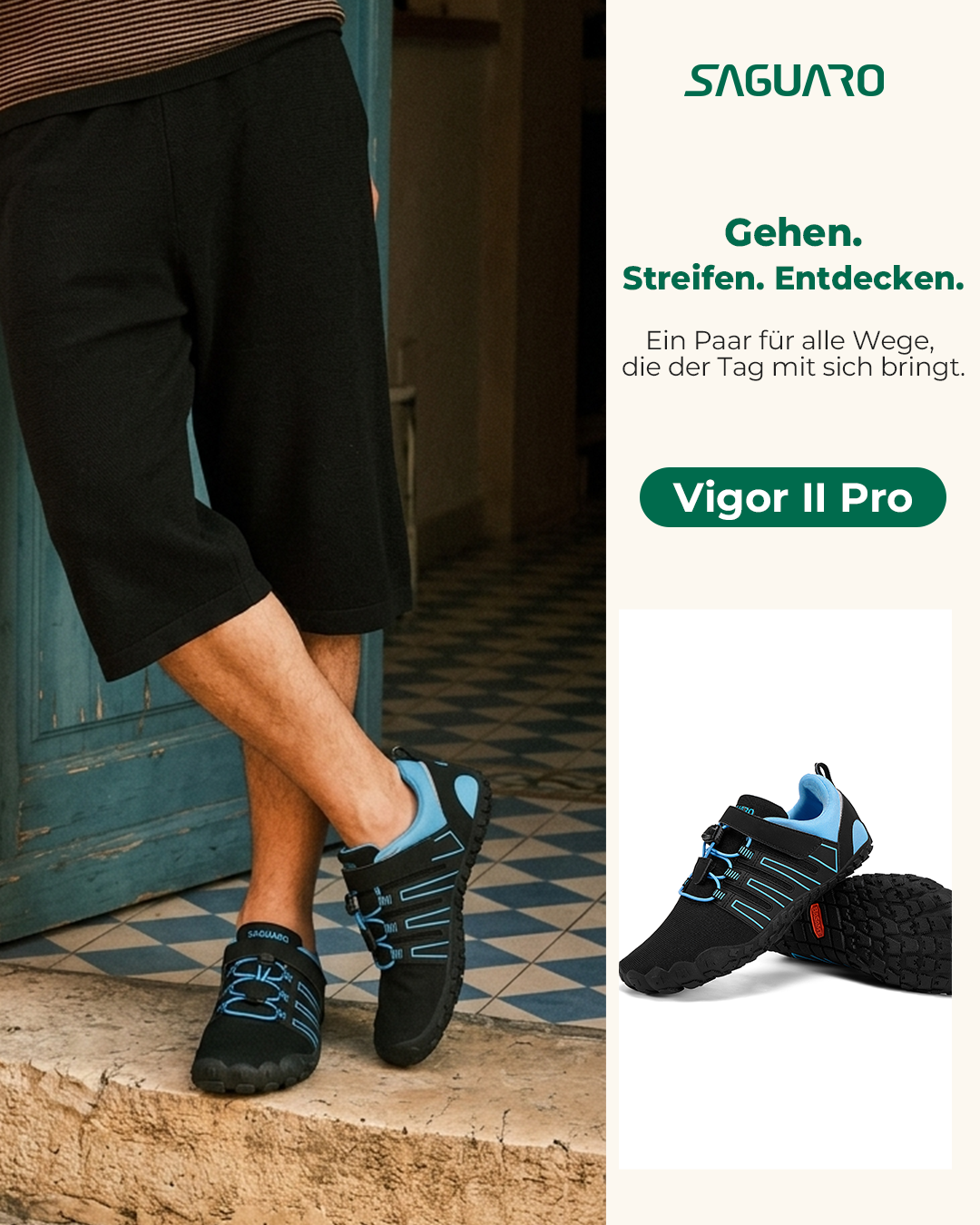 Saguaro De Facebook ad: Gehen. Streifen. Entdecken., Vigor II Pro