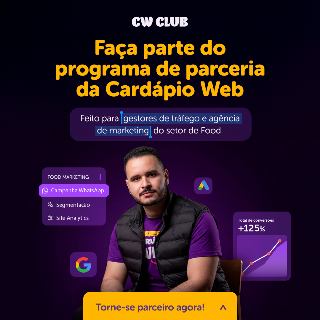 Cardápio Web Facebook ad