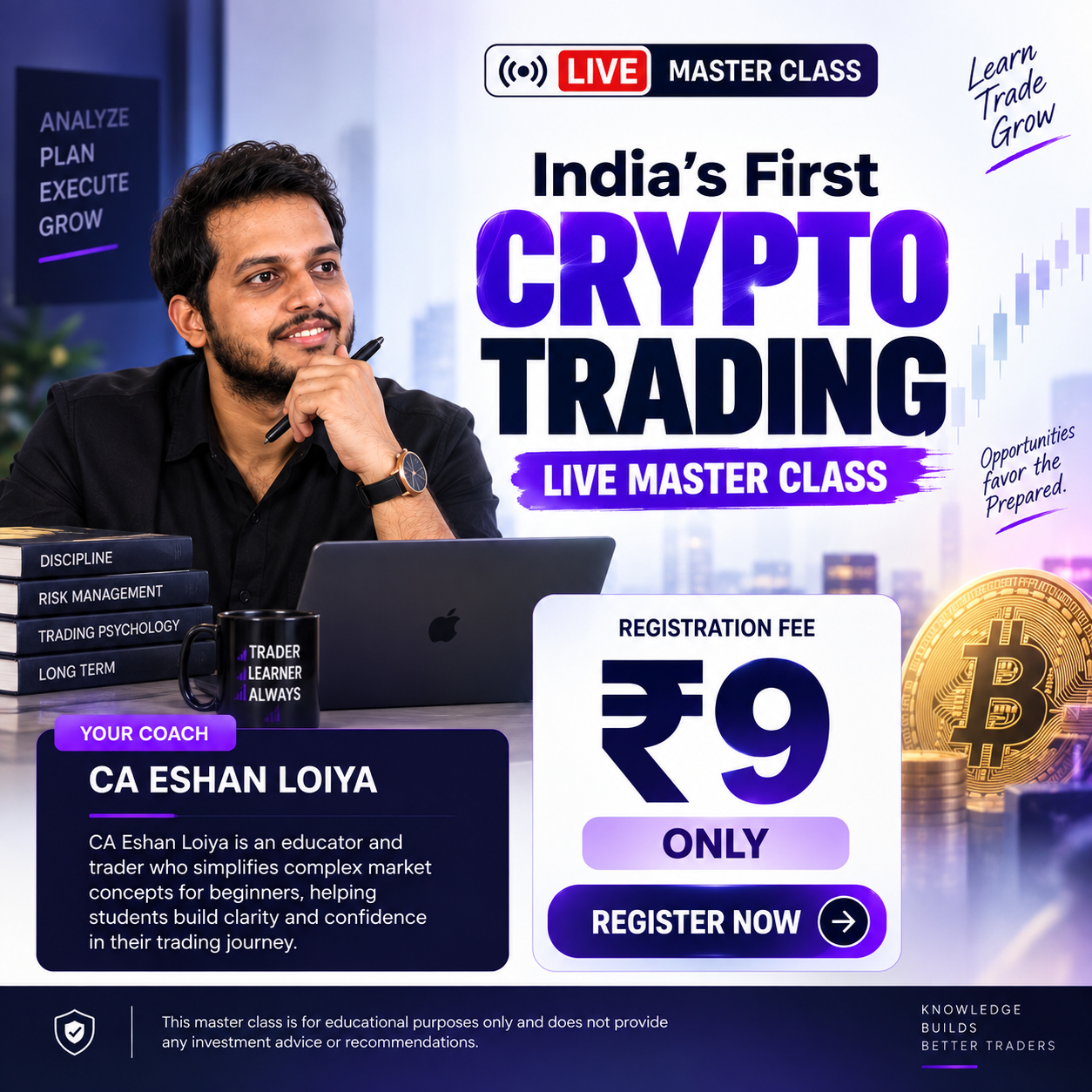 Educationsutra Facebook ad: Live 2-hr session. Beginner-friendly. Limited seats.
