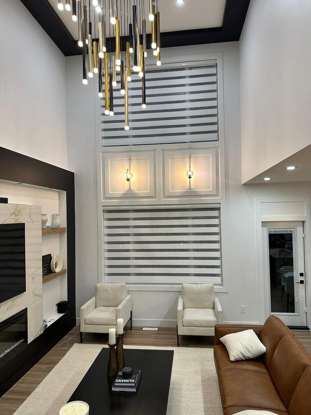 HighEnd Blinds Facebook ad: EDMONTON MADE BIGGEST BLINDS SALE.