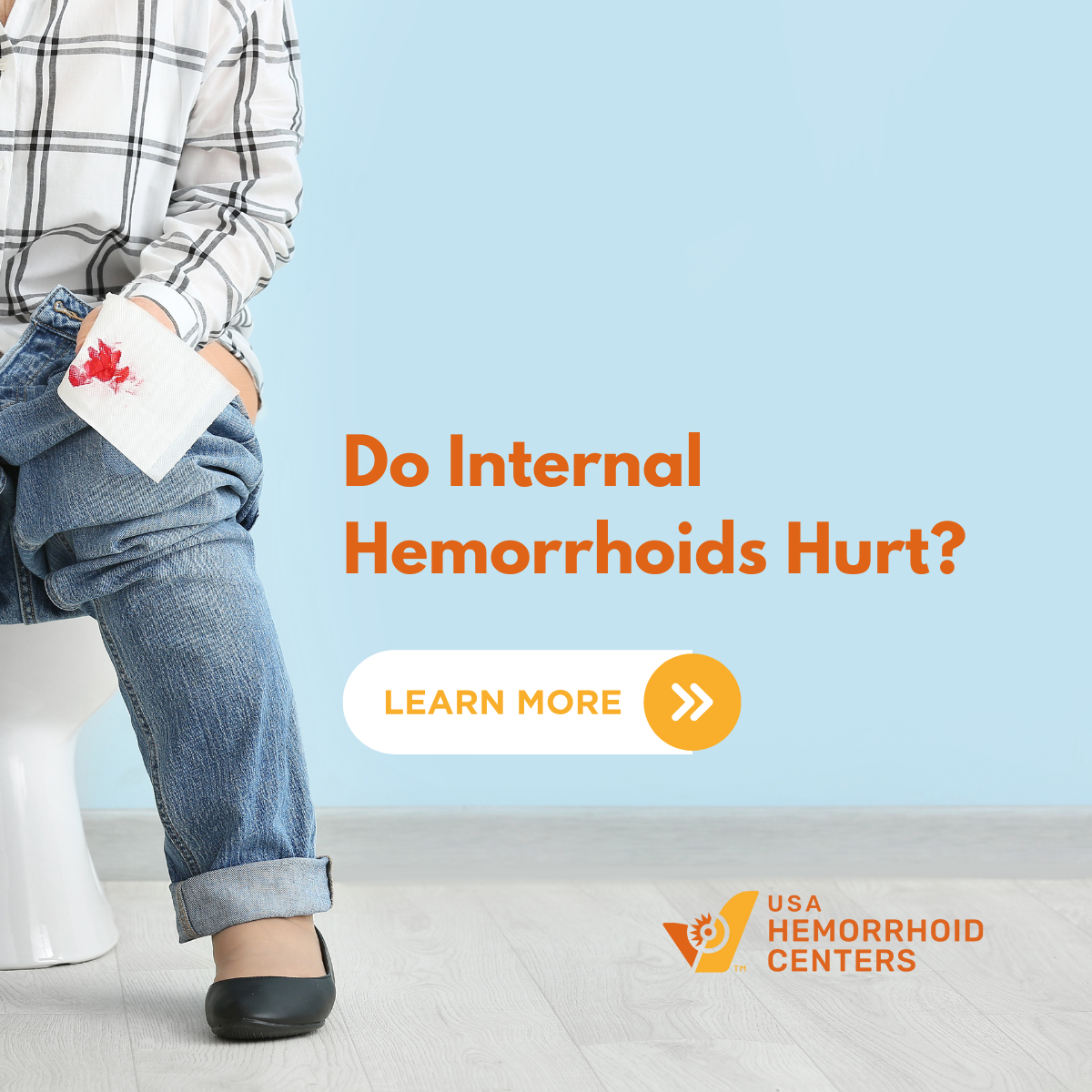 USA Hemorrhoid Centers Facebook ad: Get Your Free Online Symptom Checker here!