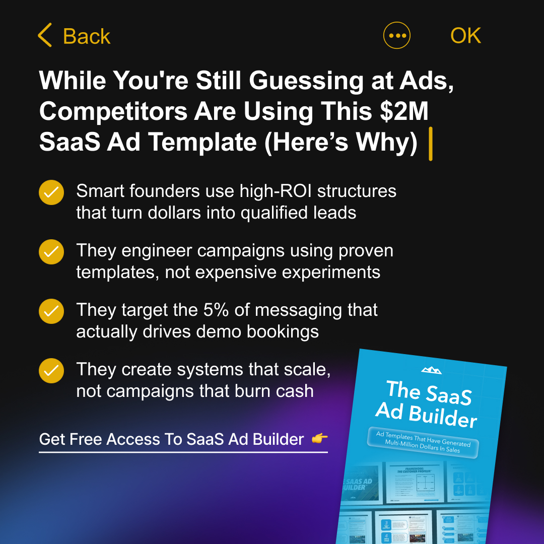SaaS Academy Facebook ad