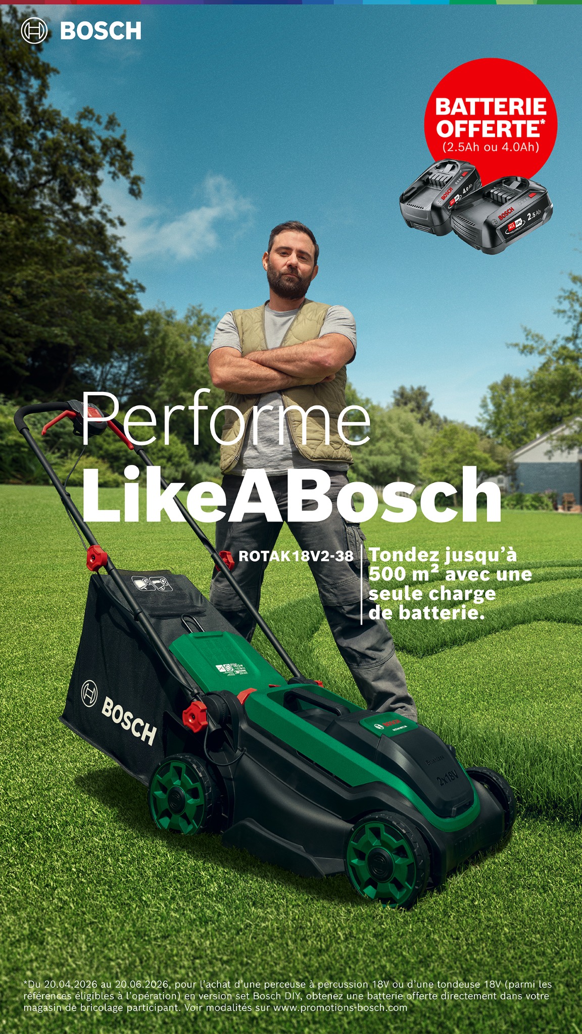 Bosch DIY and Garden Facebook ad from Apr 21, 2026