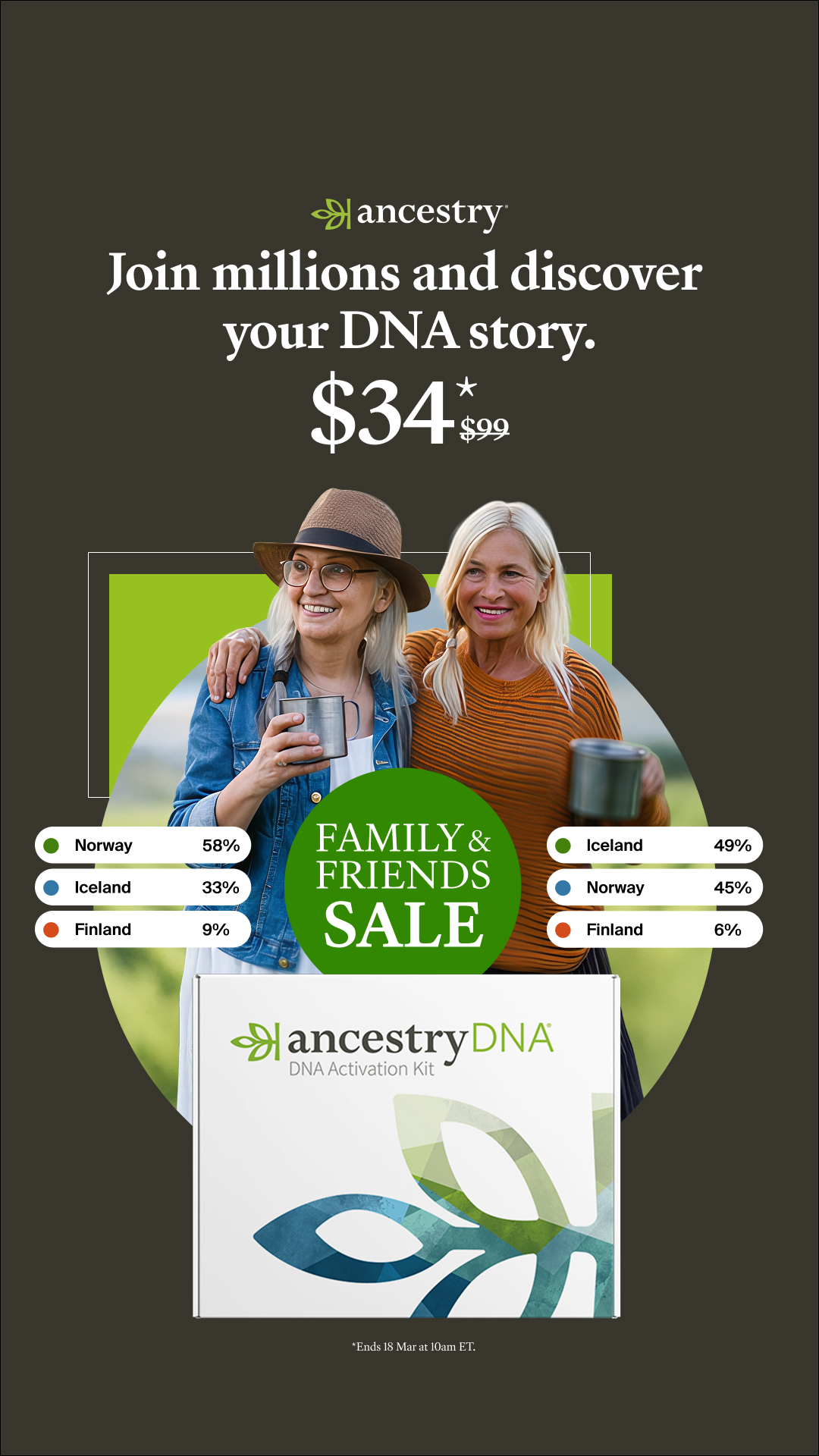 Ancestry Facebook ad