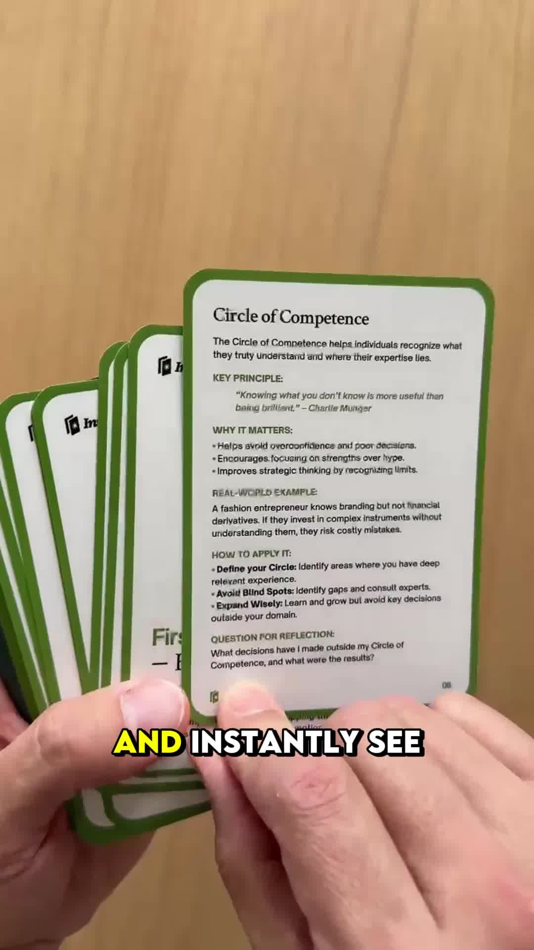 Insight Decks Facebook ad: Mental Models Card Deck