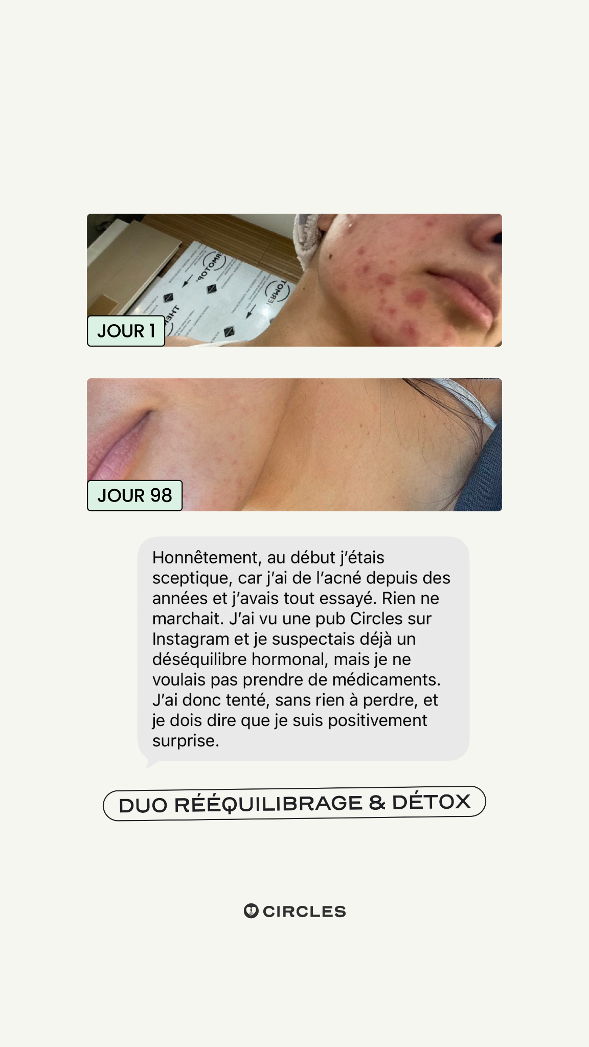 Circles Facebook ad