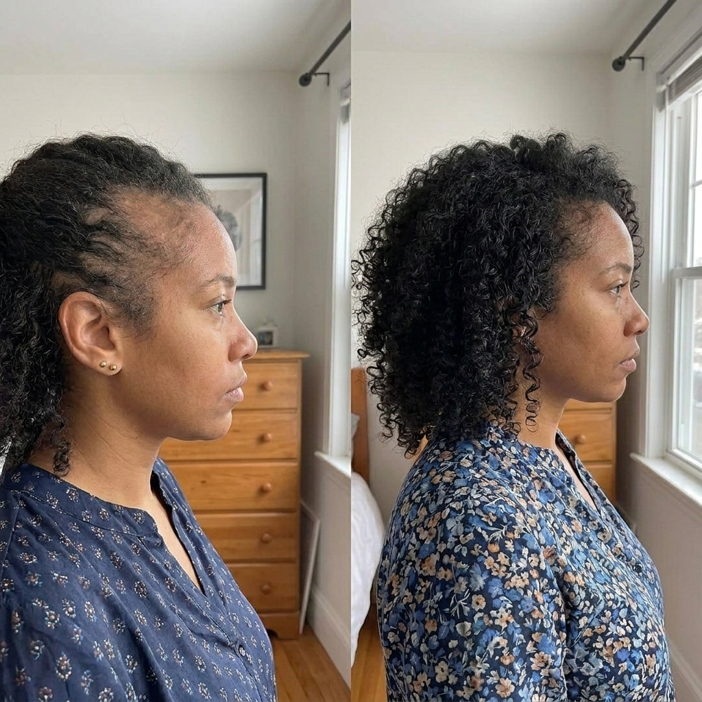 Keisha Thompson Facebook ad: Crown thinning after 50? Read this.