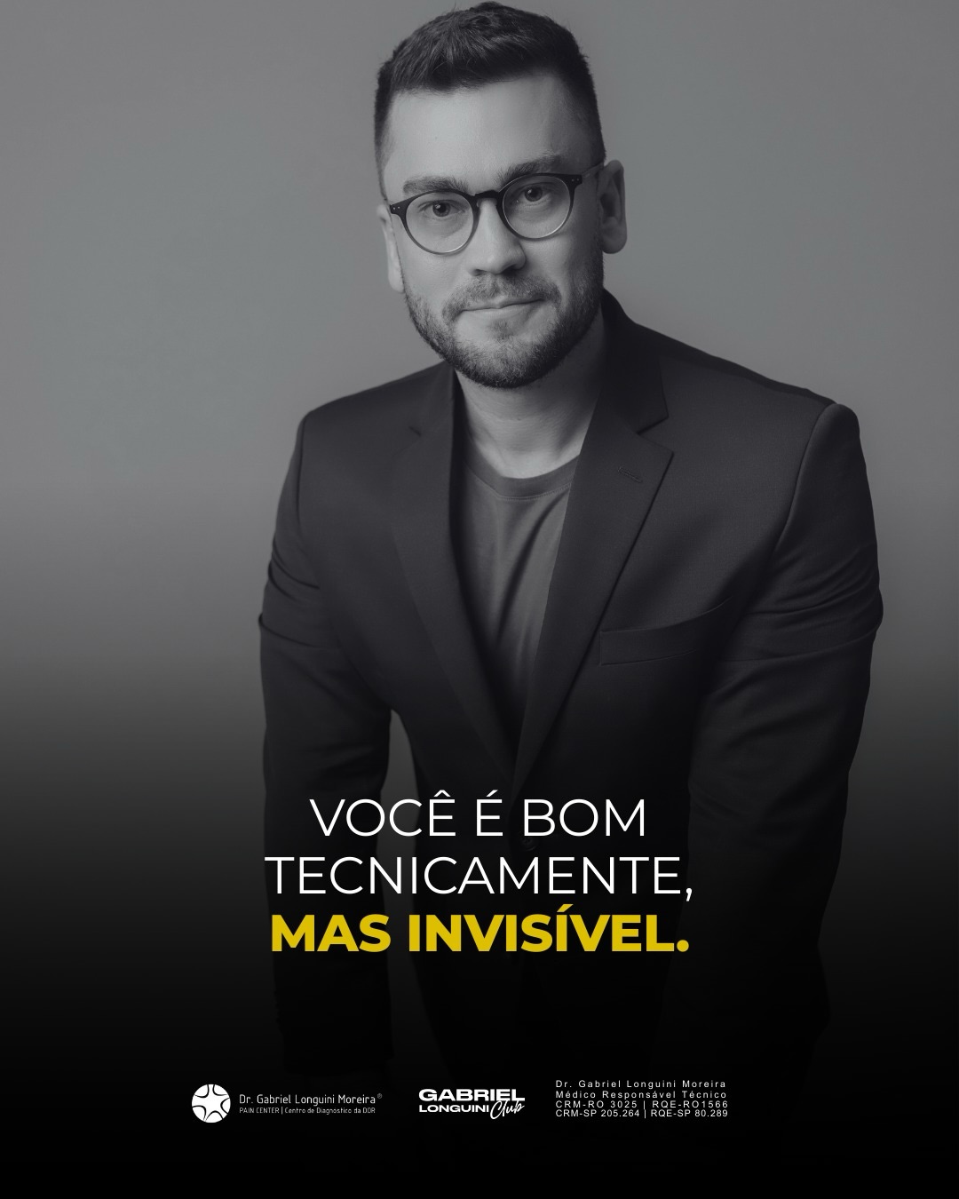 Dr. Gabriel Longuini Moreira Facebook ad: Quem não se posiciona, não é lembrado.