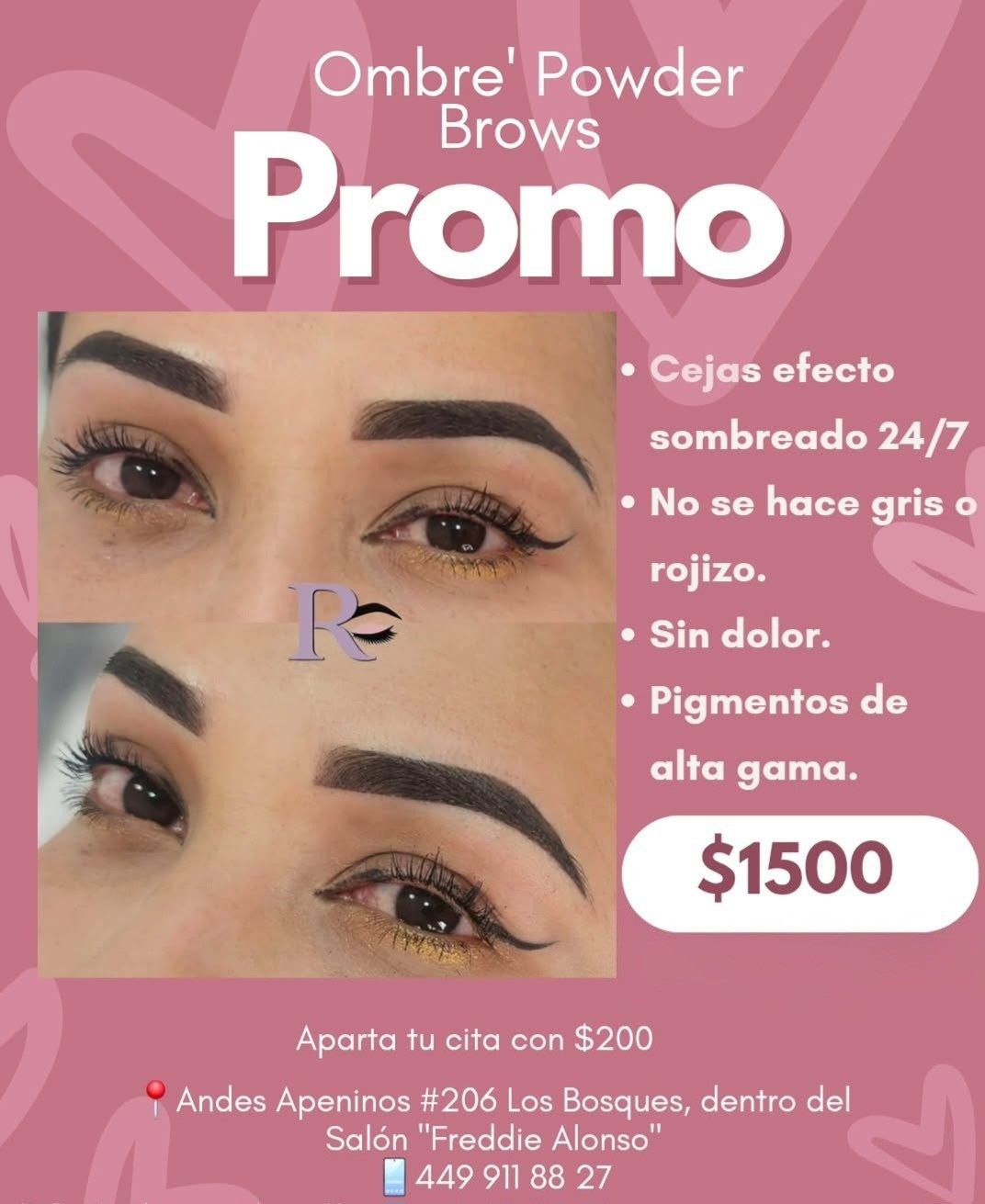 Rachel Beauty Brows Facebook ad: ¡DESPIERTA TODOS LOS DÍAS CON CEJAS PERFECTAS!