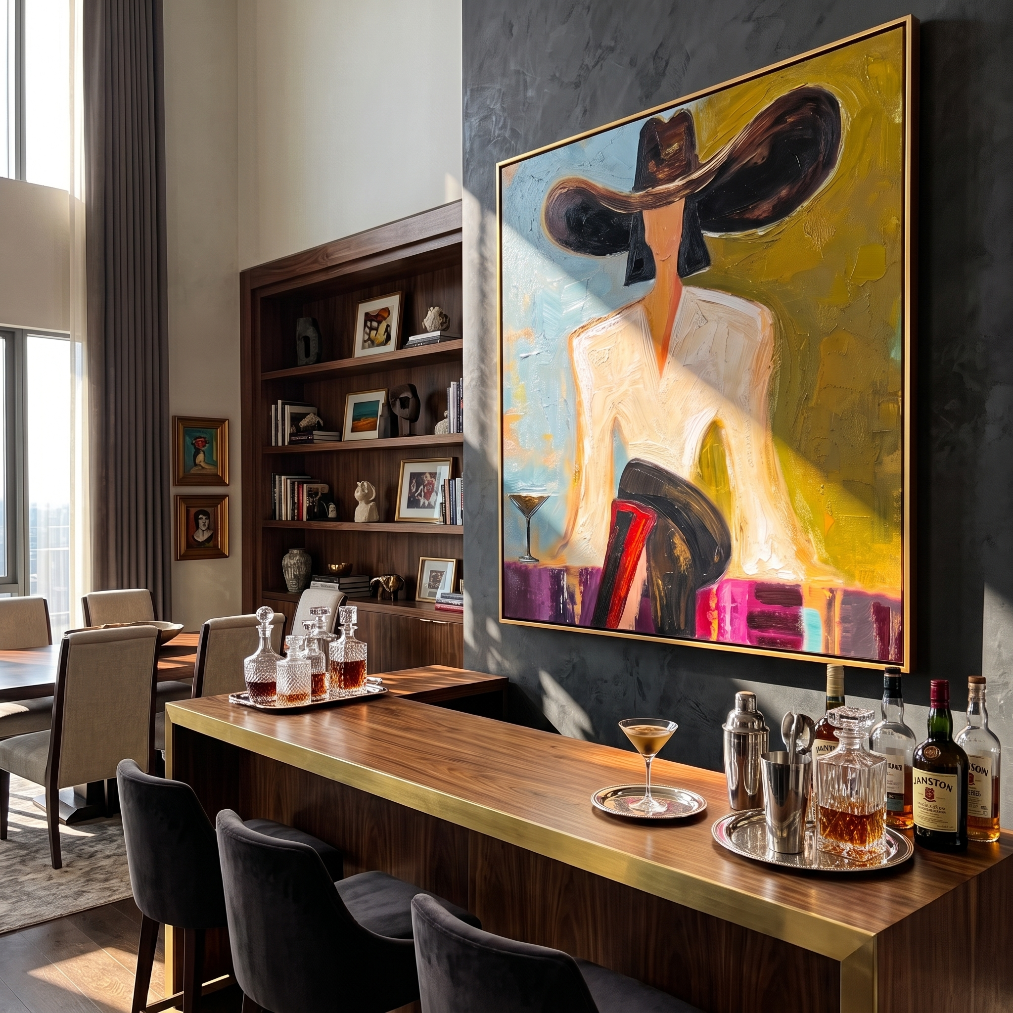 Zeydrt.com Facebook ad: Modern Chic Portrait Oil Art