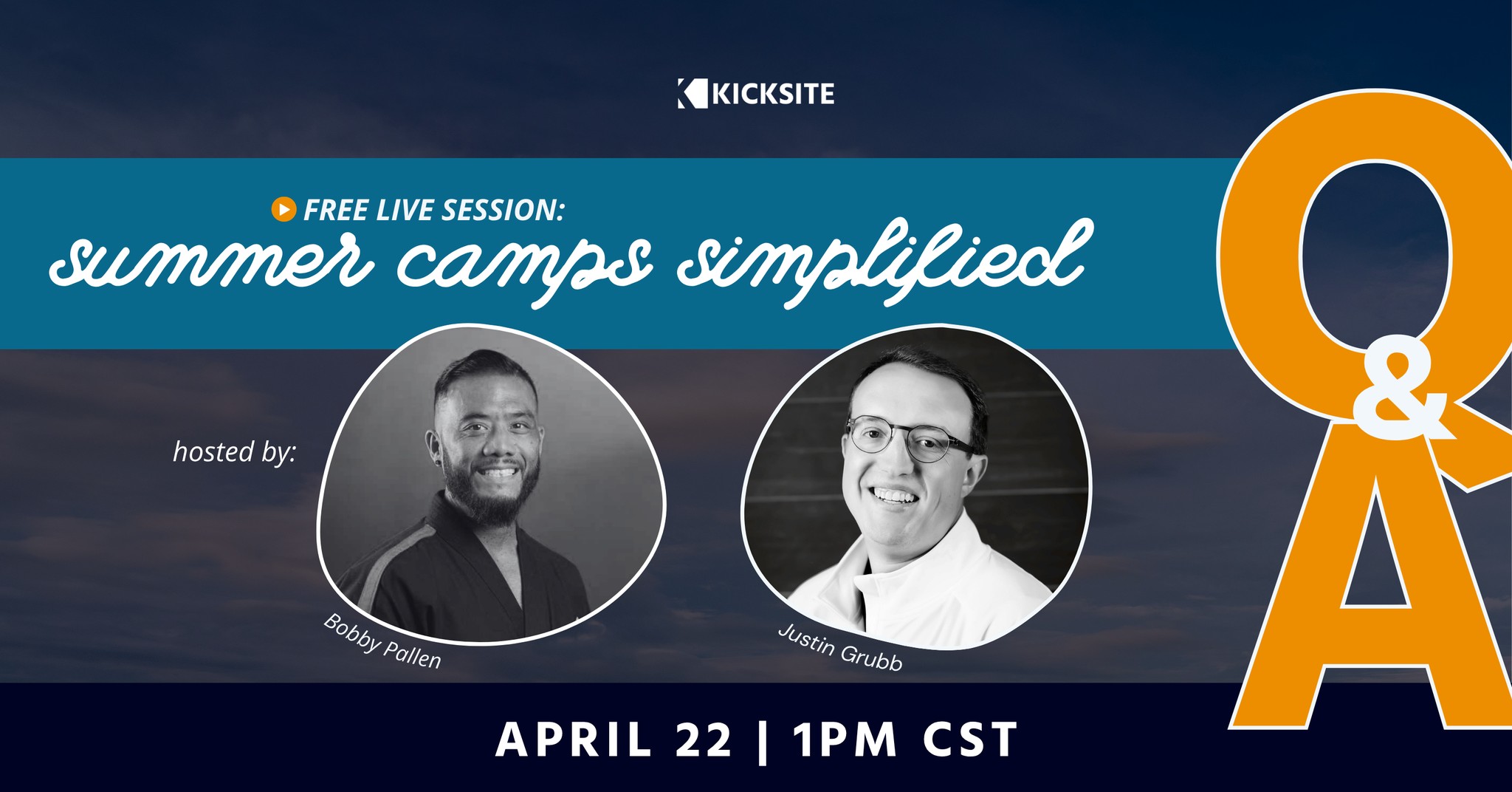 Kicksite Facebook ad: Summer Camps Simplified: A Live Q&A for Martial Arts…