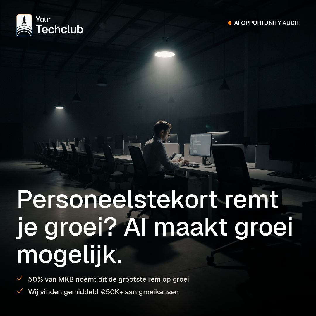 Your Tech Club Facebook ad: Ontdek je Snelste AI-Wins in 5 Dagen