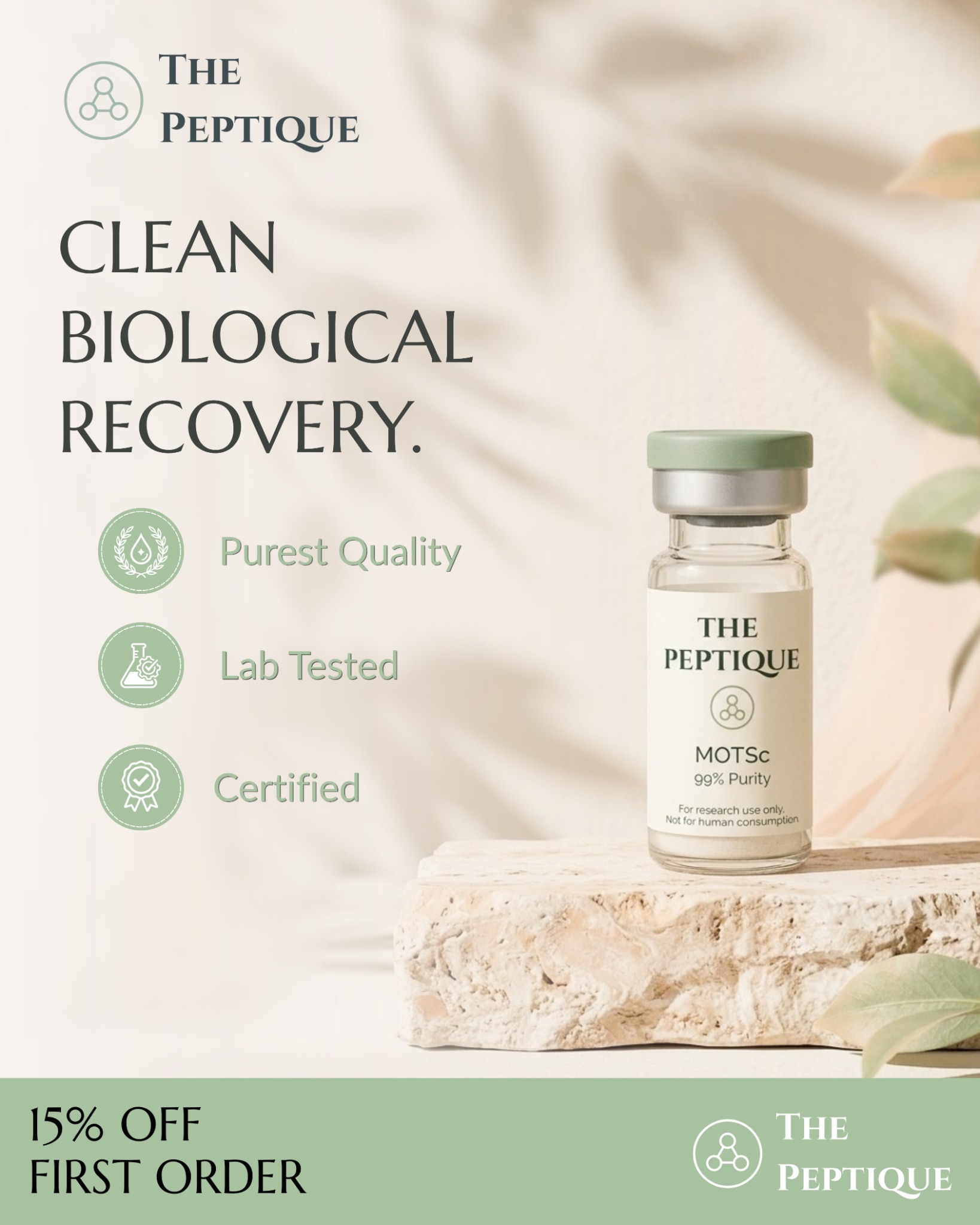 Thepeptique Facebook ad: Explore MOTS C