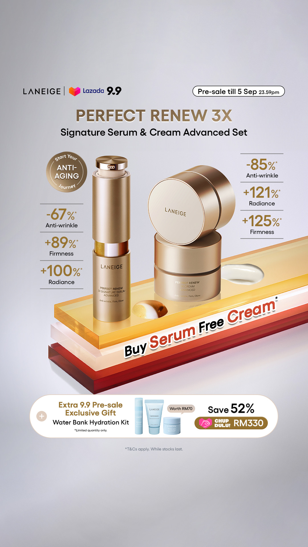 Laneige MY Facebook ad: [Laneige x Lazada 9.9 Chup Dulu] NEW &…