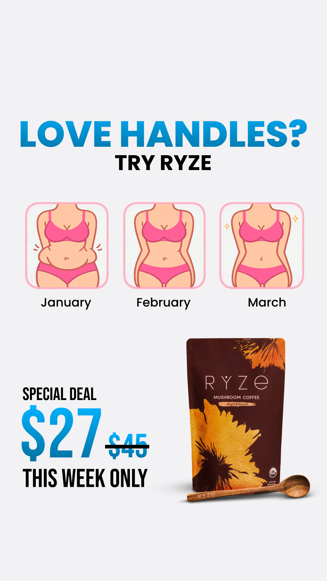 RYZE Superfoods Facebook ad
