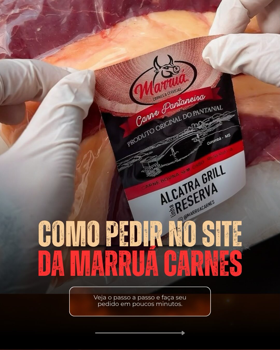 Marruá Carnes & Cervejas Facebook ad: Como pedir no site da Marruá Carnes (é…