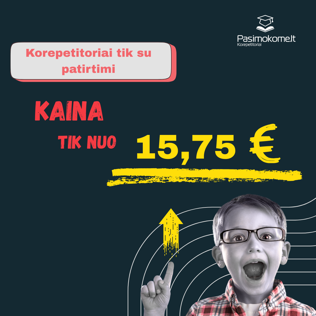 Pasimokome.lt korepetitoriai Facebook ad