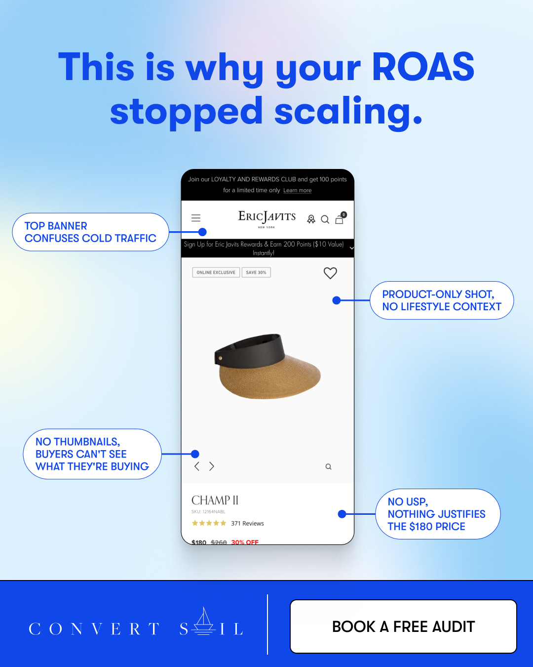 Convert Sail Facebook ad