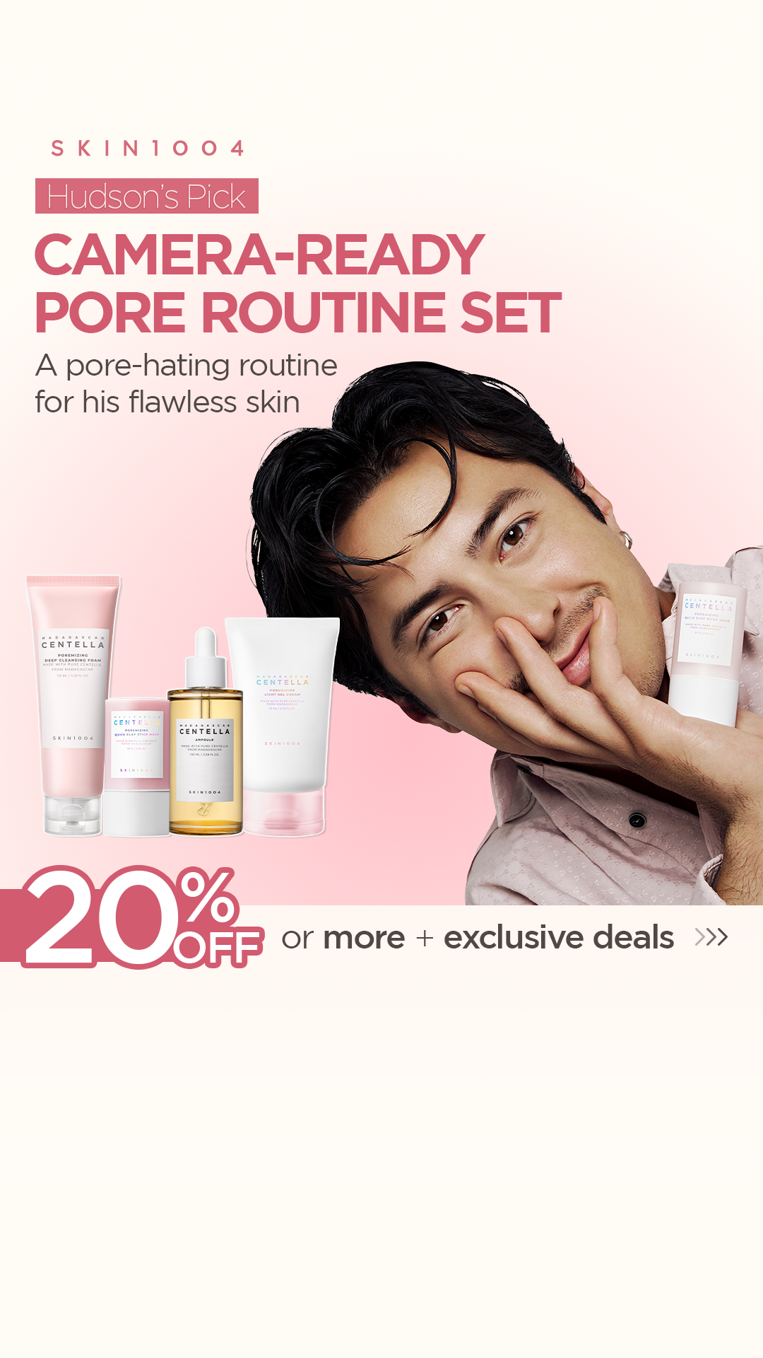 SKIN1004 Facebook ad: Logra la piel sin poros de Hudson