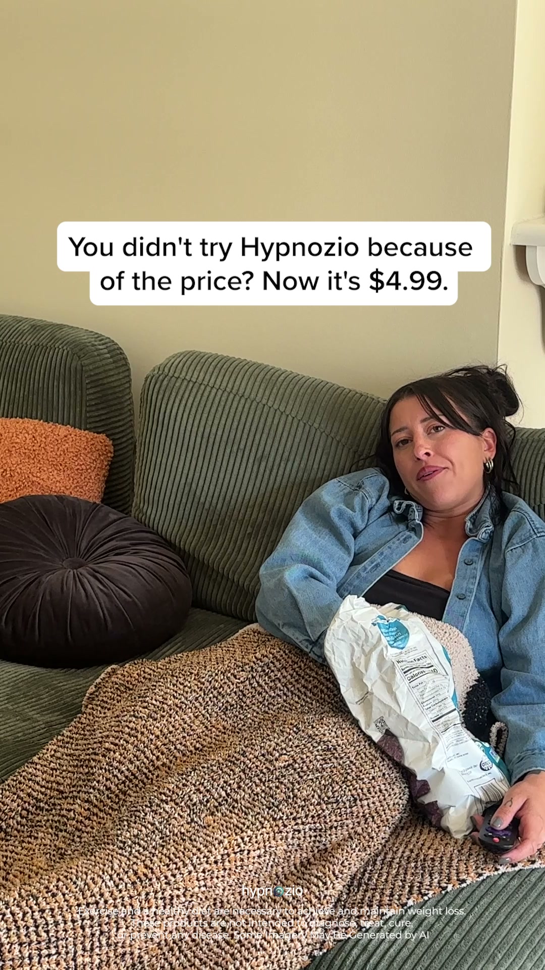 Hypnozio: power of hypnotherapy Facebook ad: Overcome Weight Challenges