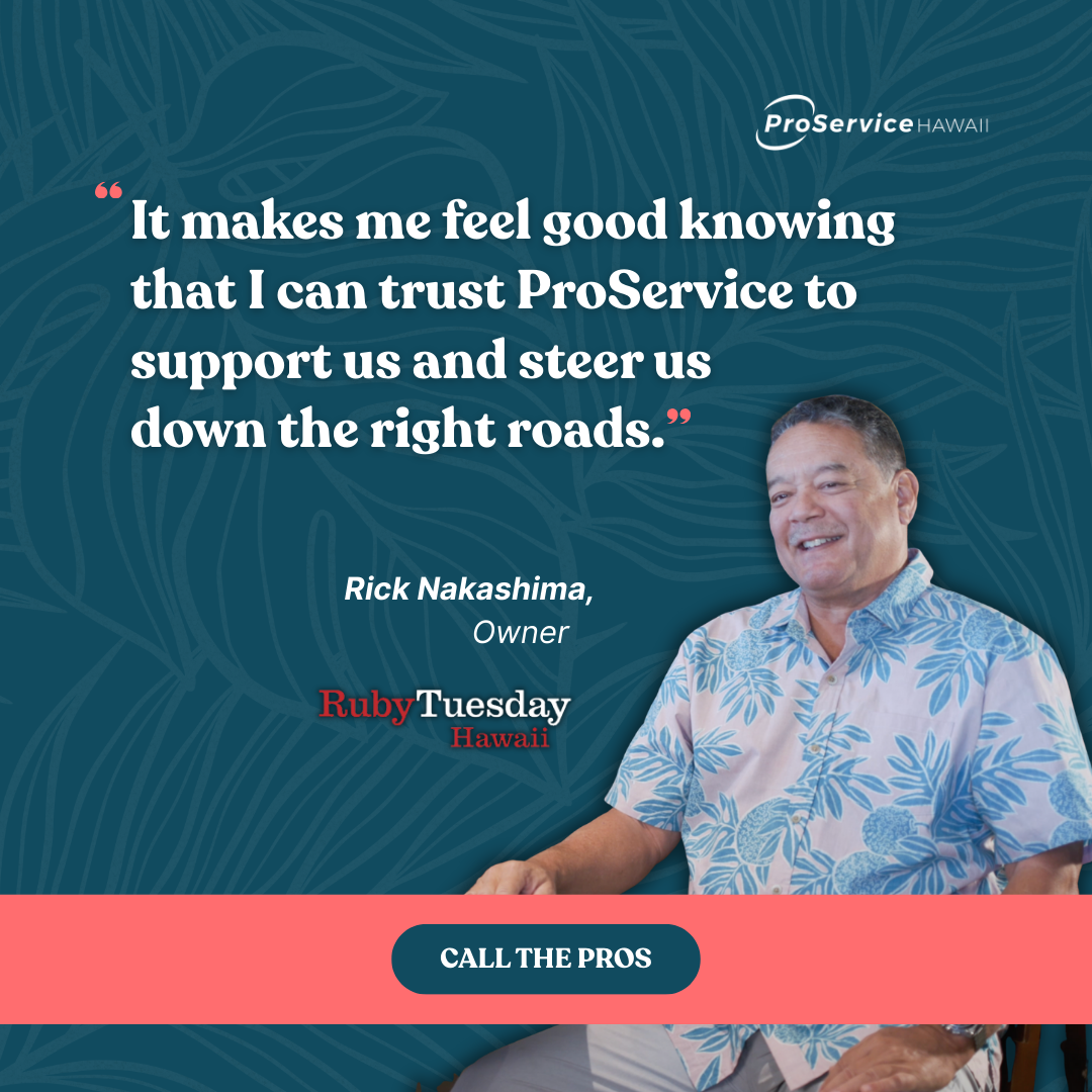 ProService Hawaii Facebook ad: Contact Us
