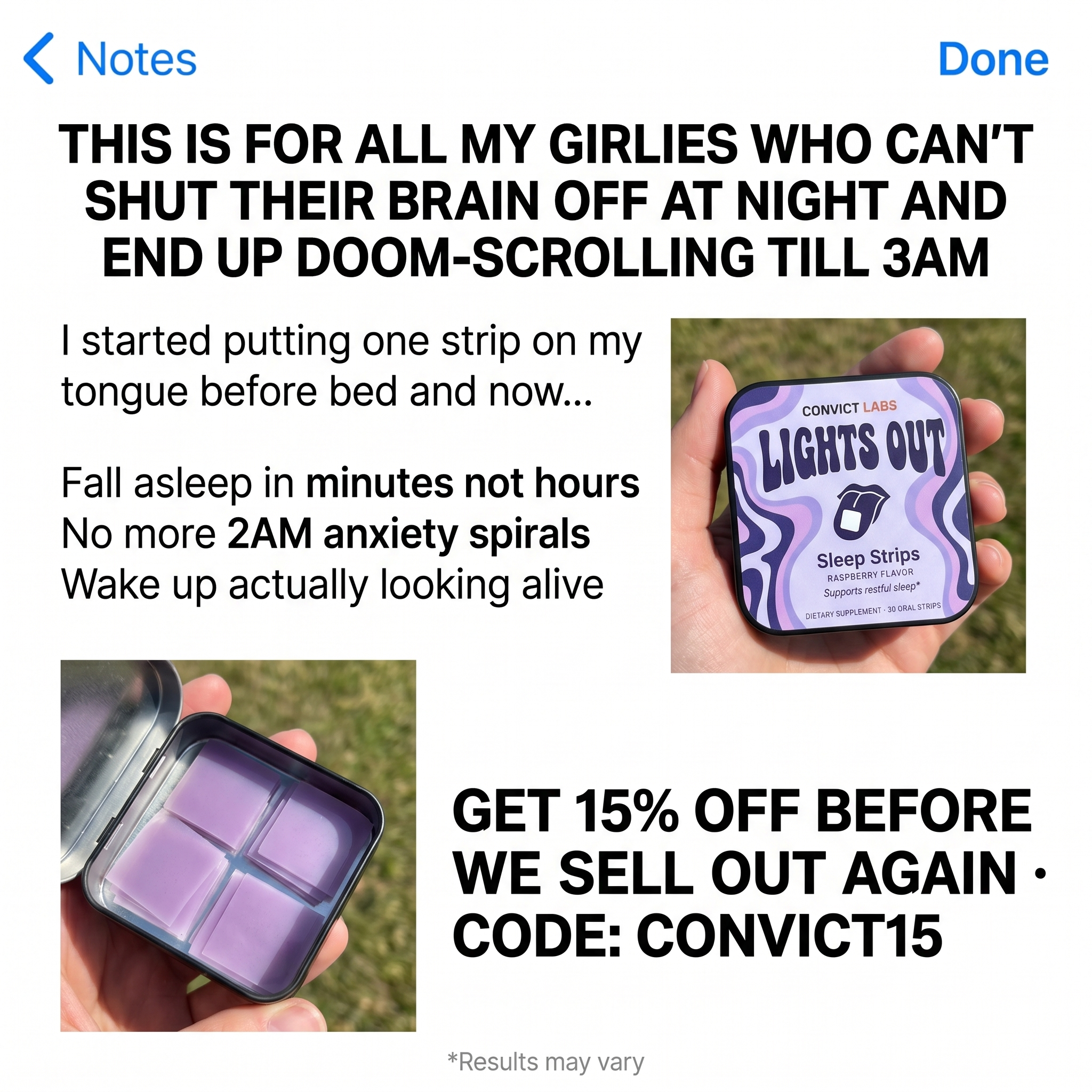 Convict Labs Facebook ad