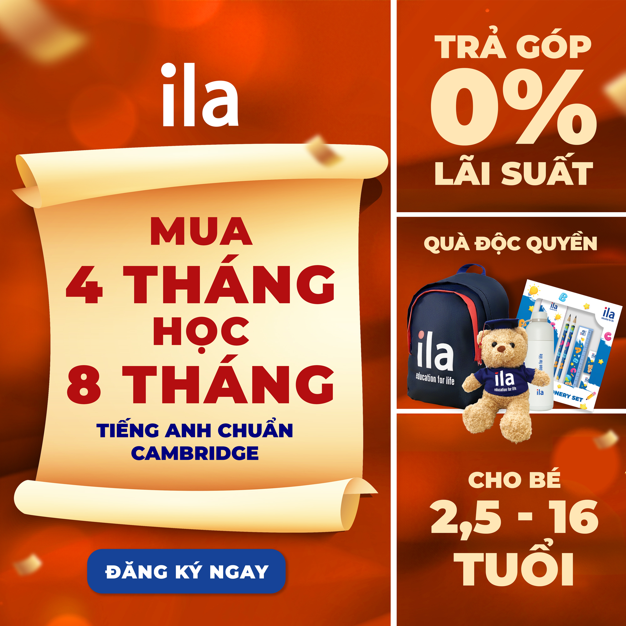 ILA Vietnam Facebook ad: Ba mẹ nhắn tin nhận ngay deal hot