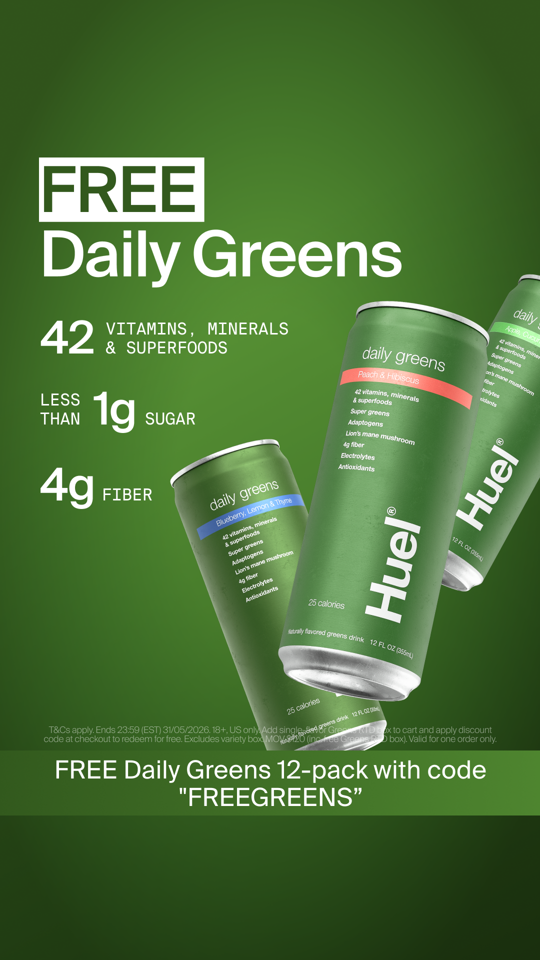 Huel Facebook ad