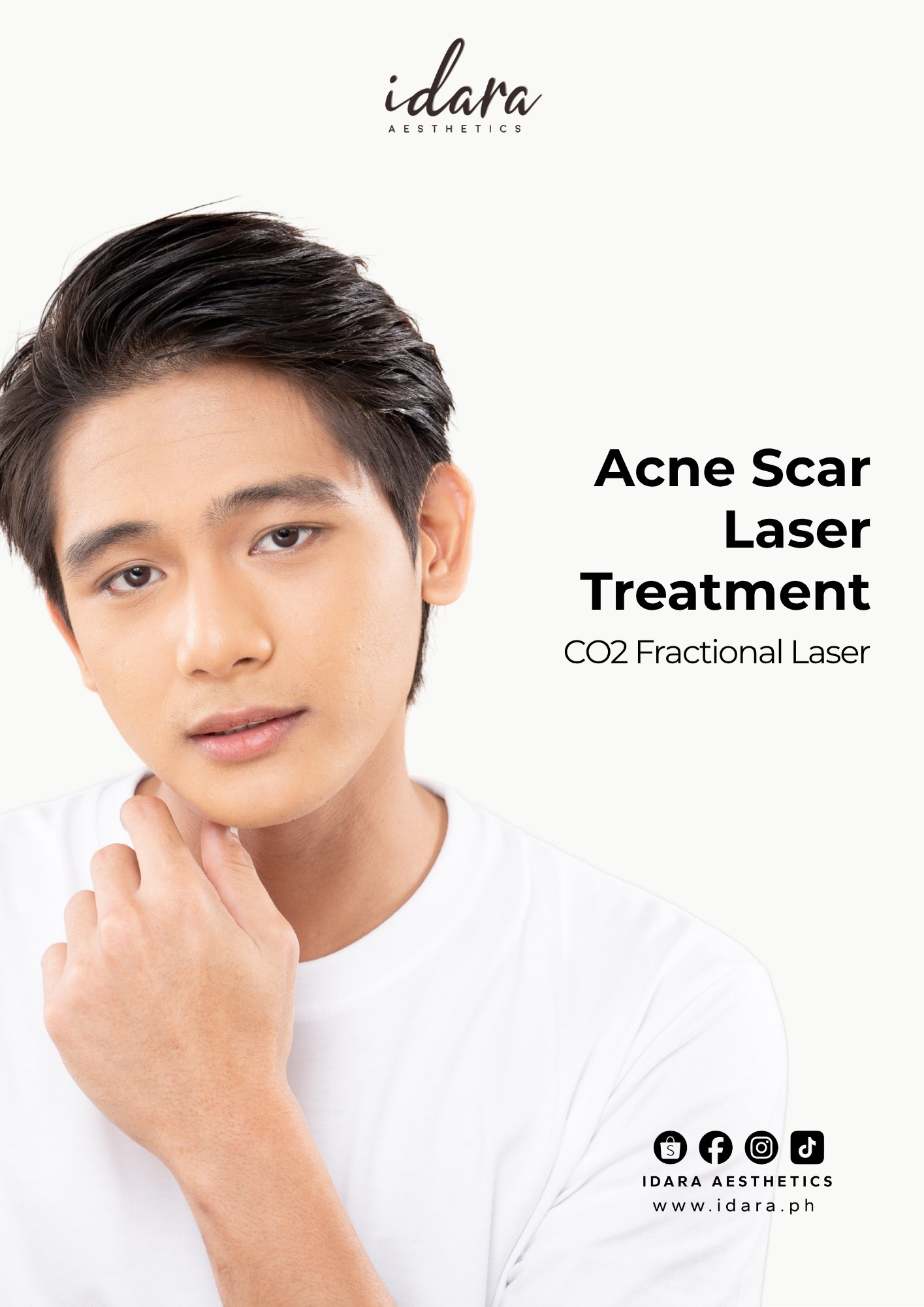 Idara Aesthetics SM Sucat Facebook ad: Pitted and rolling scars usually happen after deep…