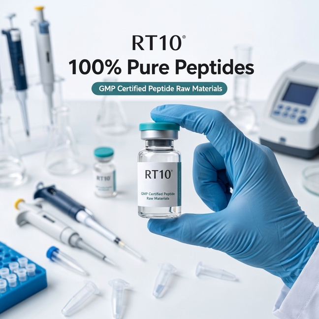 Specialist in peptide production Facebook ad: High-Purity Peptides Directly Supplied