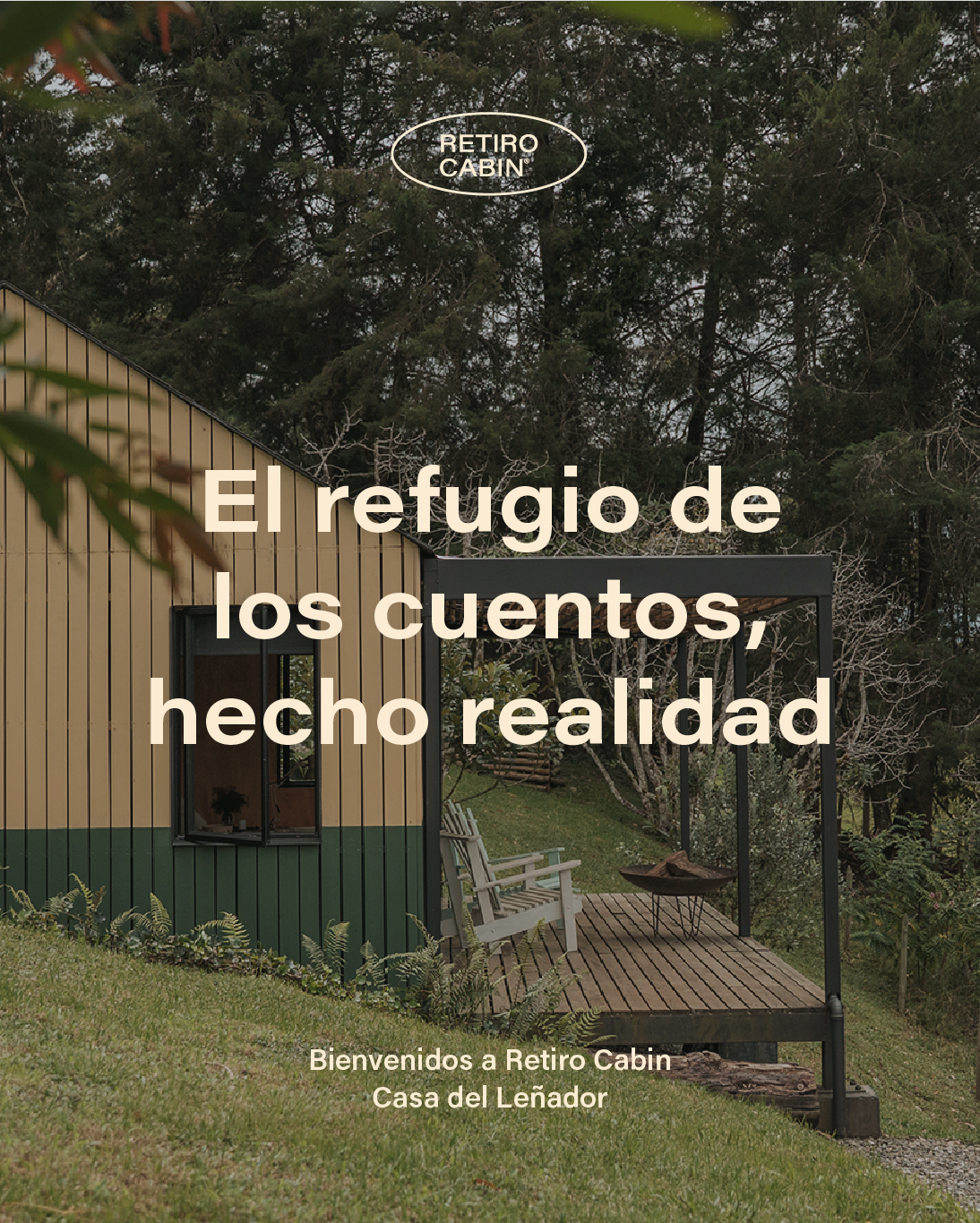 Retiro Cabin Facebook ad: Farm stay in Rionegro · ★4.95 · 1 bedroom · 2 beds · 1…