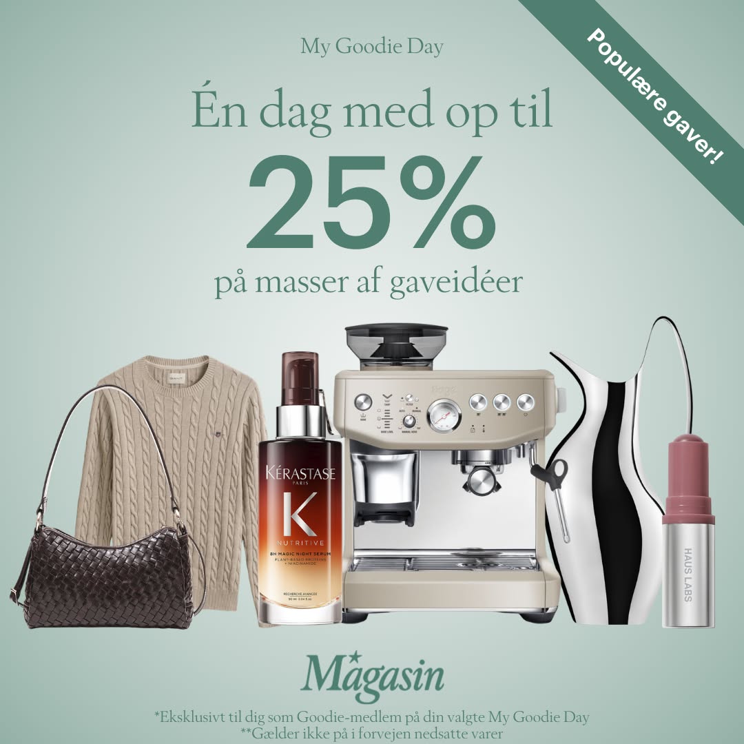 Magasin du Nord Facebook ad: Få op til 25 % på sæsonens gaver