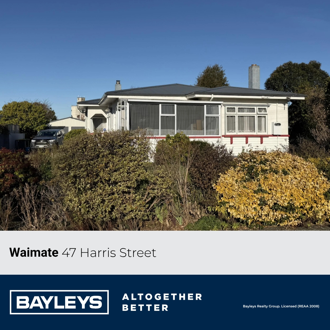 Bayleys Canterbury Facebook ad: 47 Harris Street, Waimate