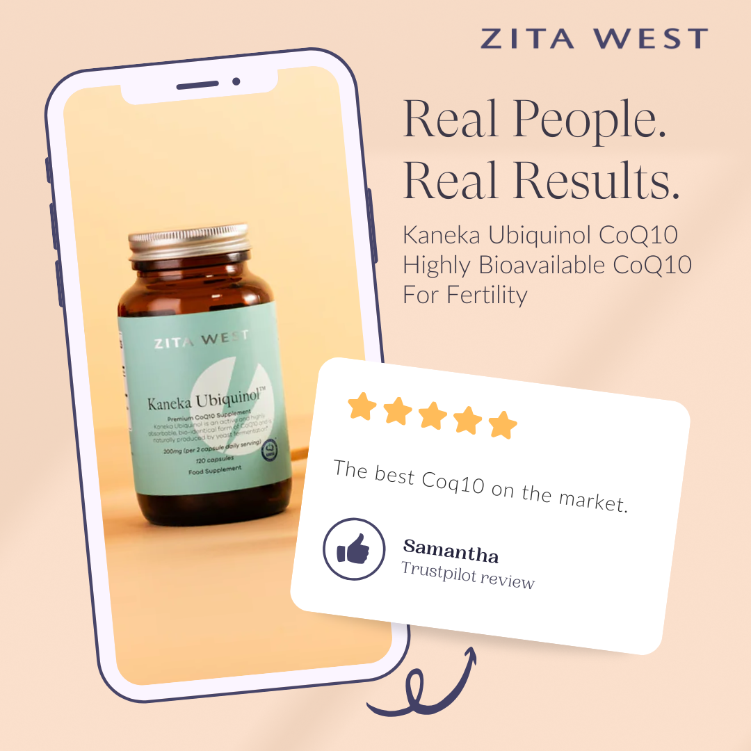 Zita West Fertility Products Facebook ad: Trying to get pregnant can be one of…