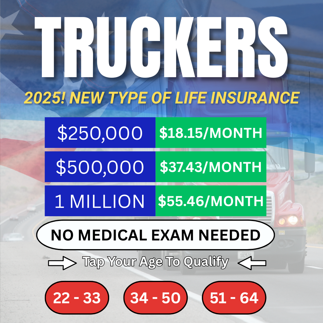 Life Insurance For Truck Drivers Facebook ad