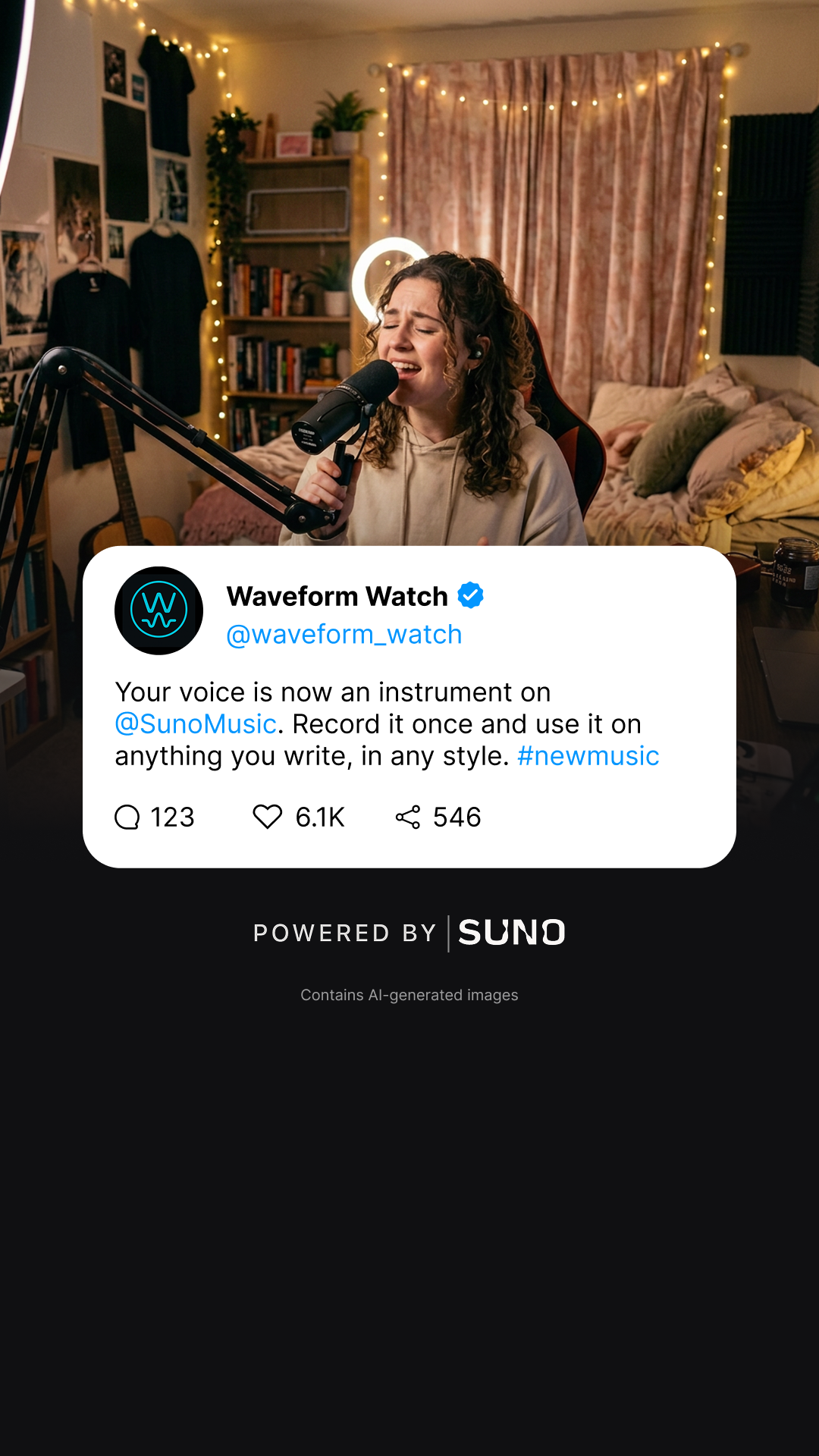 Waveform Watch Facebook ad from Aug 7, 2026