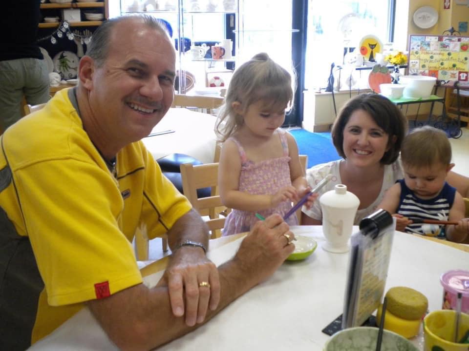 Color Me Mine Facebook ad: Color Me Mine is a paint-your-own pottery studio.