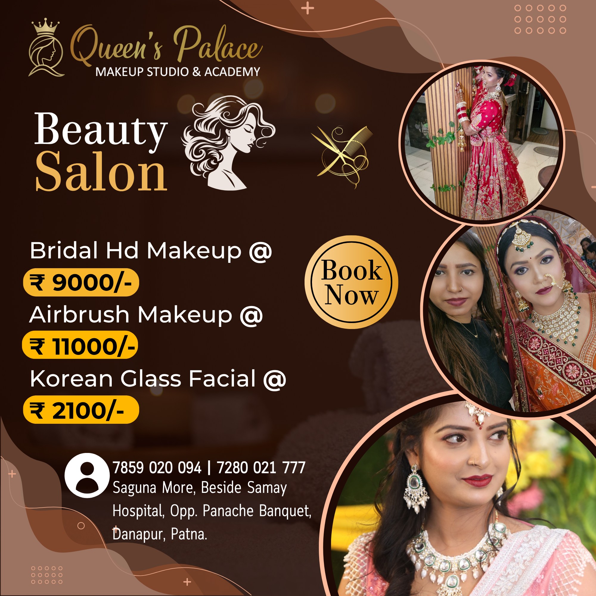 Queen's Palace- Salon & Academy Facebook ad: 𝒬𝓊𝑒𝑒𝓃'𝓈 𝒫𝒶𝓁𝒶𝒸𝑒 - 𝒴𝑜𝓊𝓇 𝒢𝓁𝒶𝓂…
