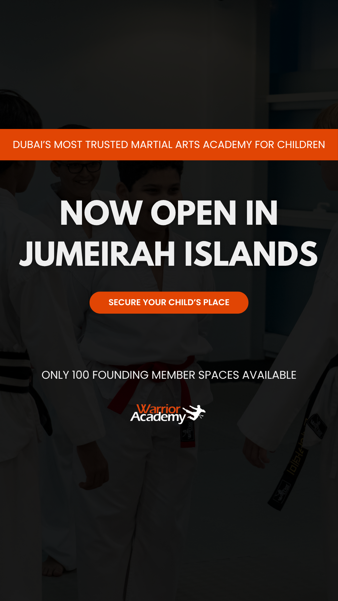 The Warrior Academy - UAE Facebook ad from Mar 20, 2026