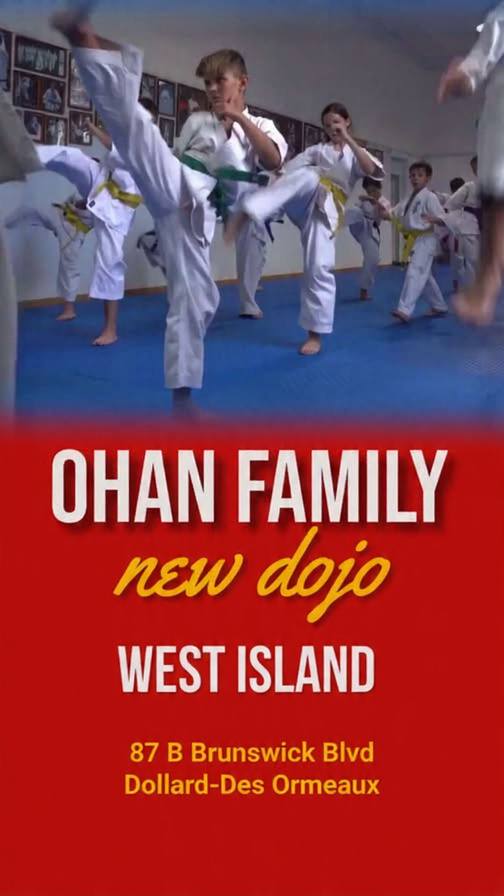 Ohan Family Martial Arts Facebook ad: *Inscription maintenant!*