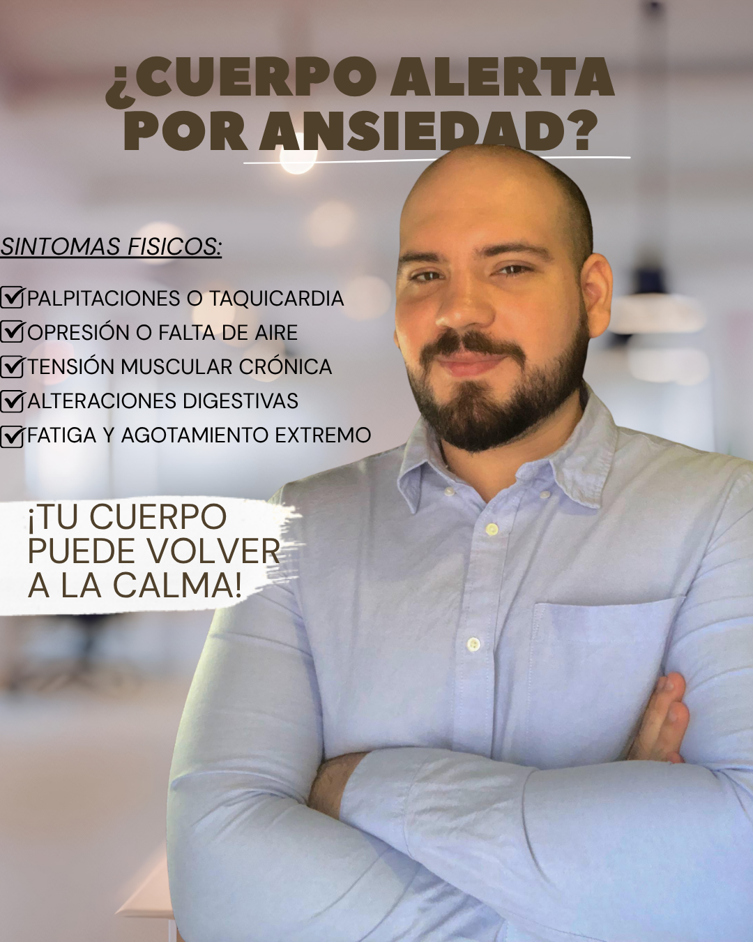 Psicólogo Ramiro López Garza Facebook ad: Tus síntomas físicos podrían ser ansiedad.