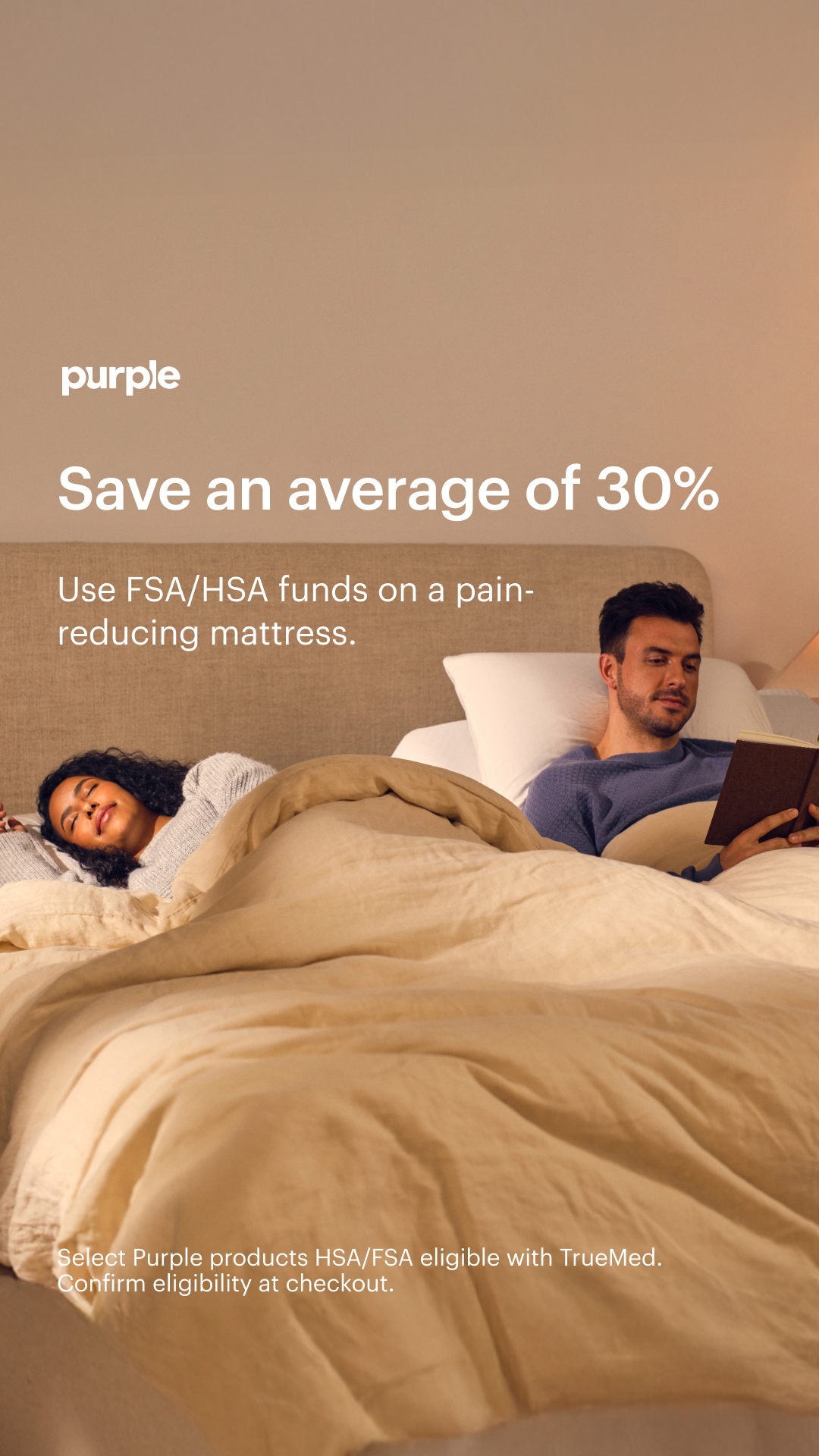 Purple Facebook ad